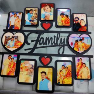 family MDF Photo Frame 12P