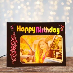 Happy Birthday MDF Table Top Box Frame