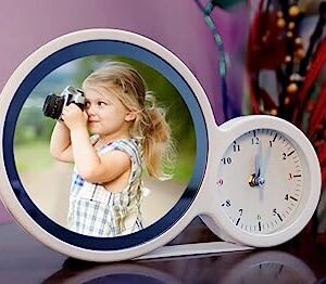 Clock with Magic Mirror Round