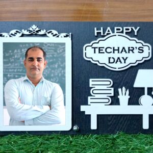 Personalized blackboard Table Top Photo Frame for Teachers Day